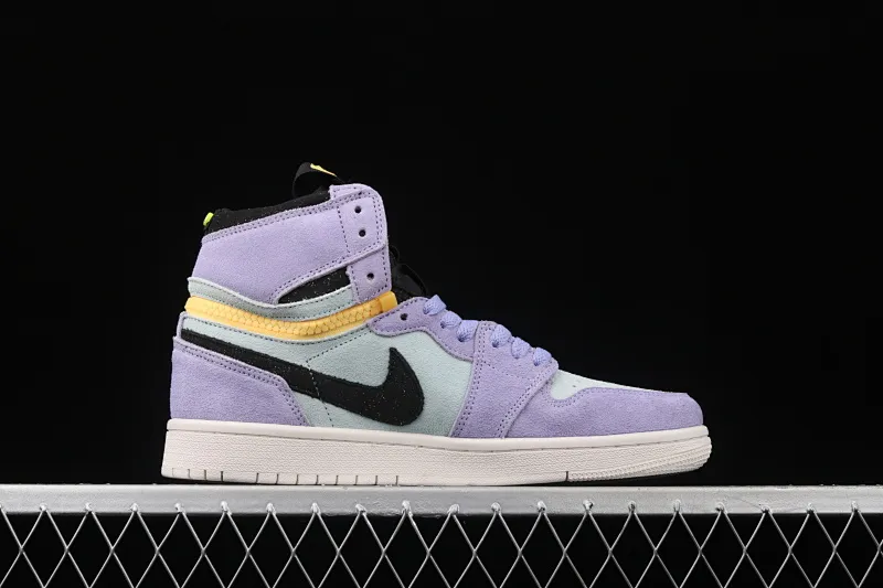 All categories Air Jordan Jordan series basketball shoes Air Jordan 1 High Z version Air Jordan 1 Switch "Violet" AJ1 Joe 1 Violet zipper High-top cultural basketball shoes CW6576-500